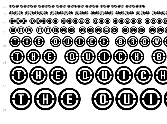 Console font waterfall